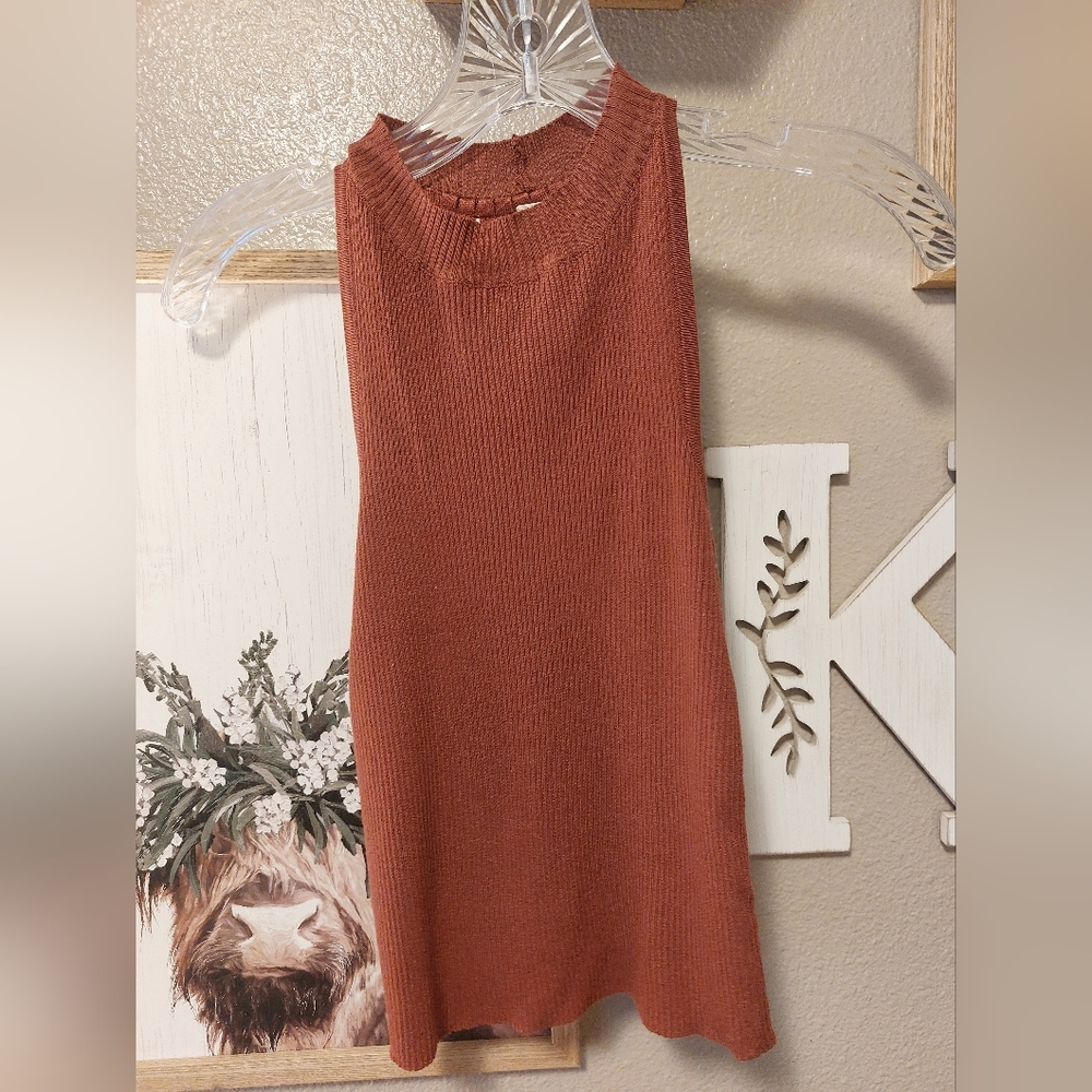 Wishlist mock neck ribbed Tank Top